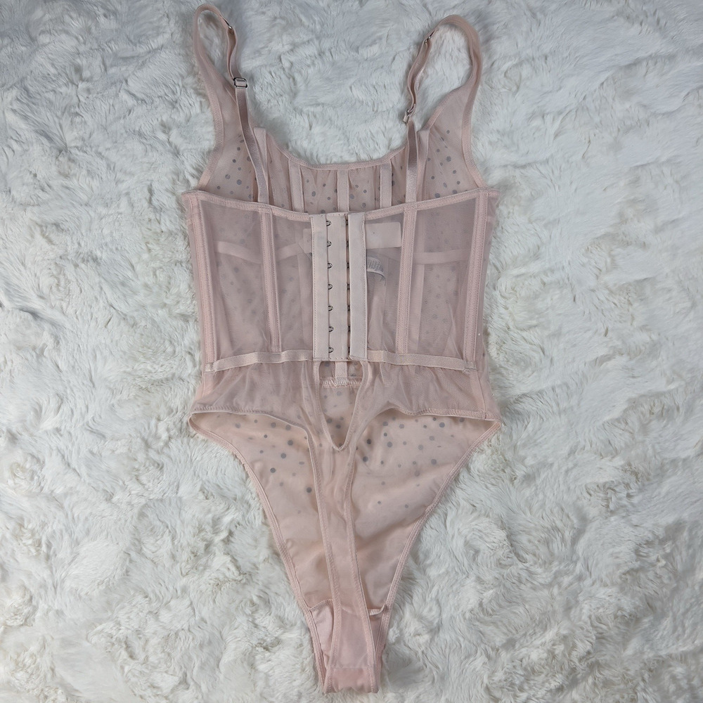 Victoria’s Secret Sugar Coated Crystal Corset Teddy Bodysuit Dreamy Pink S.‎ XS - Picture 5 of 11